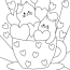 Valentines Coloring Pages   Printable Valentines Day Coloring Pages For Kids & Children
