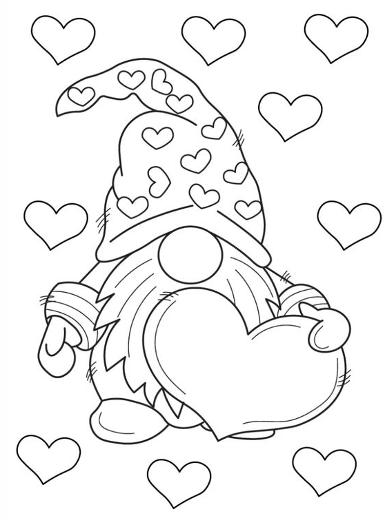 Valentines Coloring Pages   Printable Valentines Day Coloring Pages