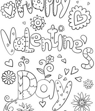 Valentines Coloring Pages   Valentines Coloring Pages