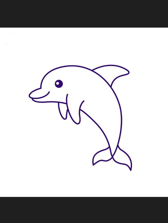 Dolphin Art - How to Draw a Dolphin Easy Step-by-Step Dolphin Drawing