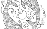 Dolphin Art   Two Beautiful Dolphins Dolphins Coloring Pages For Kids