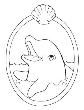 Dolphin Painting - Dolphin Coloring Pages for kids