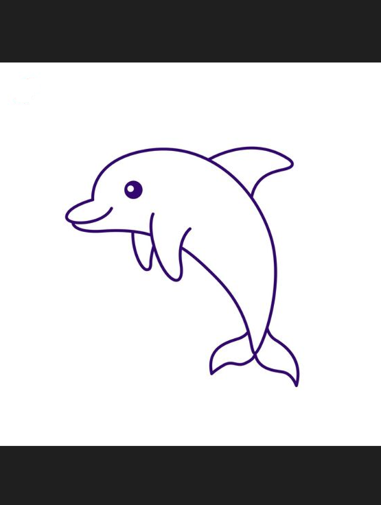 Dolphin Painting   How To Draw A Dolphin Easy Step By Step Dolphin