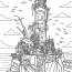 Lighthouse Coloring Pages   Realistic Dilapidated Lighthouse Coloring Page