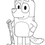 Full Page Bluey Coloring Page