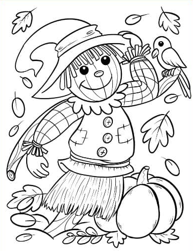 Scarecrow Coloring