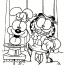 The Odie And Garfield Coloring Page