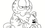 The Pooky And The Garfield Coloring Page