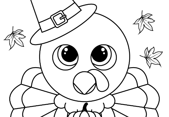 CLassy Thanksgiving Turkey Coloring Pages Inspiration