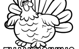 Classy Thanksgiving Turkey Coloring Pages Photo