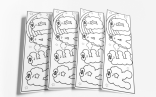 Cloud Alphabet Bookmarks