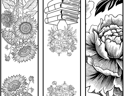 Dreamy Bookmarks Coloring Pages Inspiration