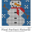 Mystery Pixel Picture Color By Number Snowman