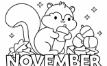 November Coloring Pages With More Details Photos