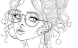 Pretty Baddie Coloring Pages