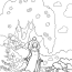 Princess Inside Magical Forest Coloring Page