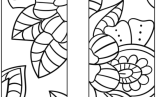 Printable Floral Bookmarks Coloring