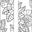 Printable Floral Bookmarks Coloring