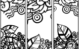 Printable Flower Bookmarks To Color