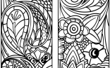 Printable Paisley Coloring Pages Bookmarks