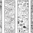 Printable Pattern Bookmarks To Color