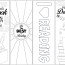 Printable Reading Bookmarks To Color