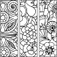 Printable Zentangle Bookmarks Patterns