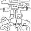 Scarecrow Friends Coloring Sheet