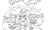 Sheep Witch Happy Halloween Coloring Page