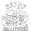 Sheep Witch Happy Halloween Coloring Page