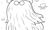 Simple Cousin Itt Coloring Sheet