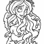 Simple Emily Corpse Bride Coloring Page For Kids