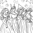 Snow White, Aurora, Jasmine, And Ariel On Halloween Coloring Page