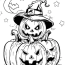 Spooky Jack O Lanterns Coloring Sheet