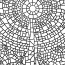 Stone Mosaic Art Coloring Page