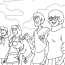 The Scooby Gang Coloring Page For Kids