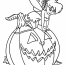 Tinker Bell Sitting On Jack O Lantern Coloring Page