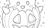 Togepi In A Jack O Lantern Coloring Page For Preschoolers