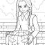 Wednesday Addams Holding Jack O Lantern Coloring Page