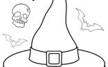 Witches Hat Coloring Page For Kids