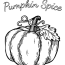 Umpkin Spice Fall Pumpkin To Color