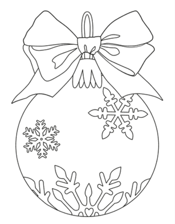 Christmas Ornament Coloring Page