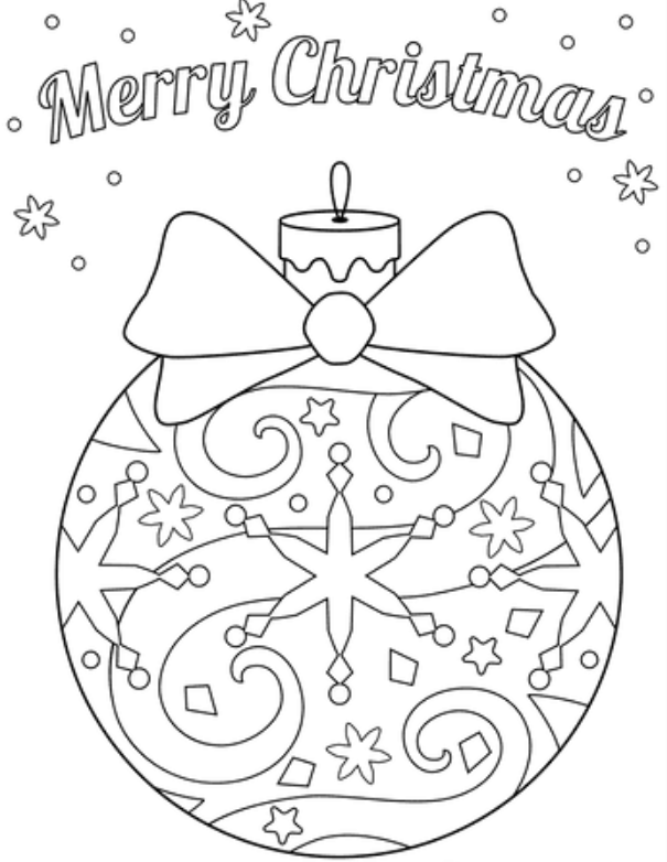 Christmas Ornament Coloring