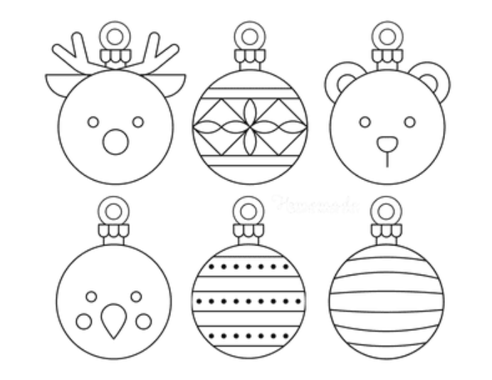 Christmas Ornaments Template To