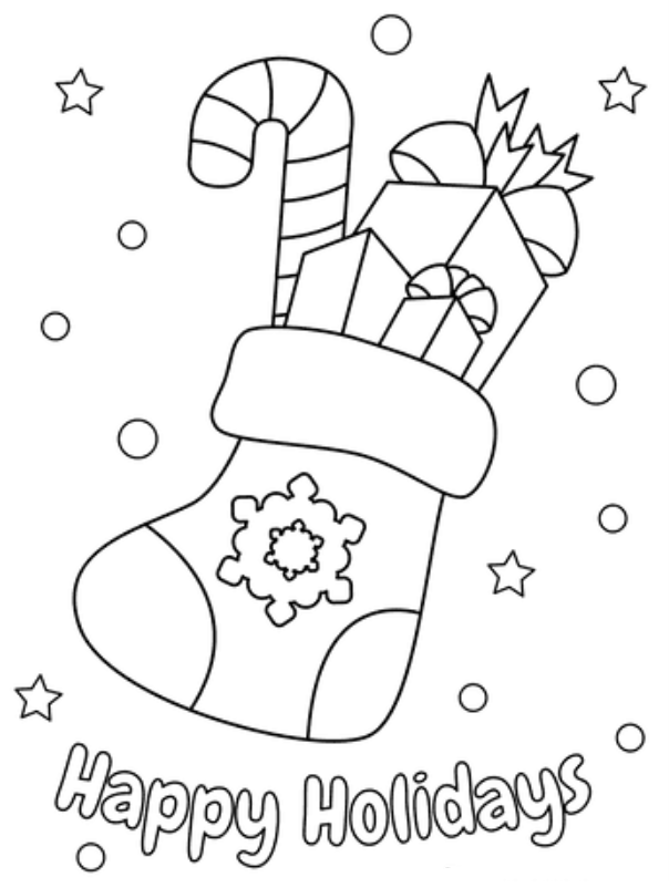 Christmas Stocking Coloring