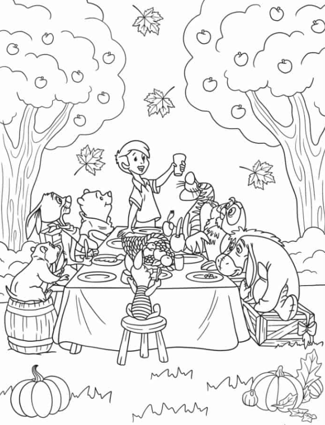 Christopher Robin, Pooh, And Friends Celebrate