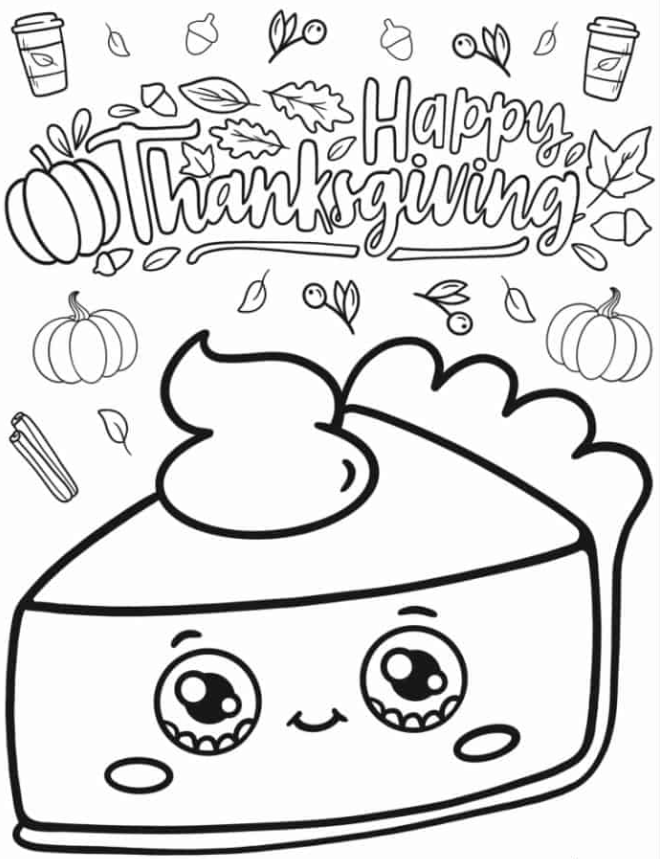 Cute Thanksgiving Pumpkin Pie