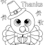 Cute Thanksgiving Turkey Coloring Pages