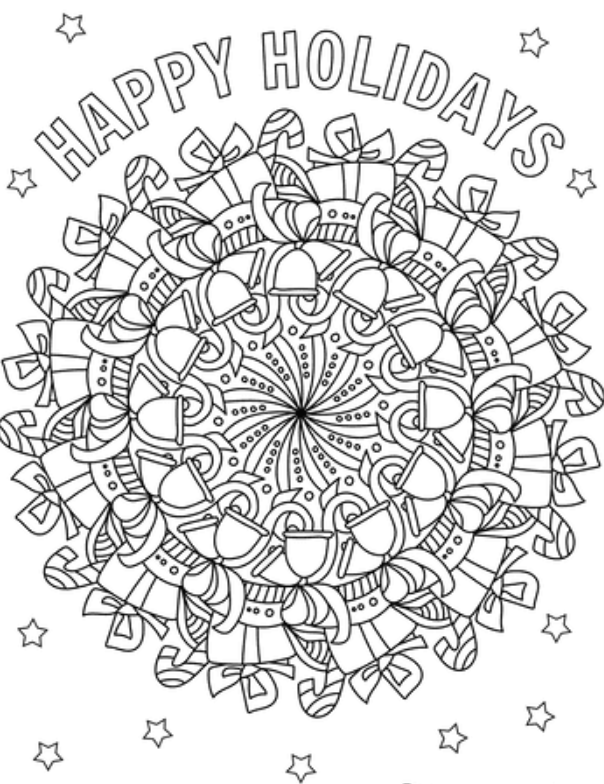 Holiday Mandala Coloring