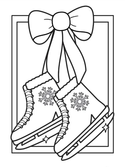 Ice Skates Coloring